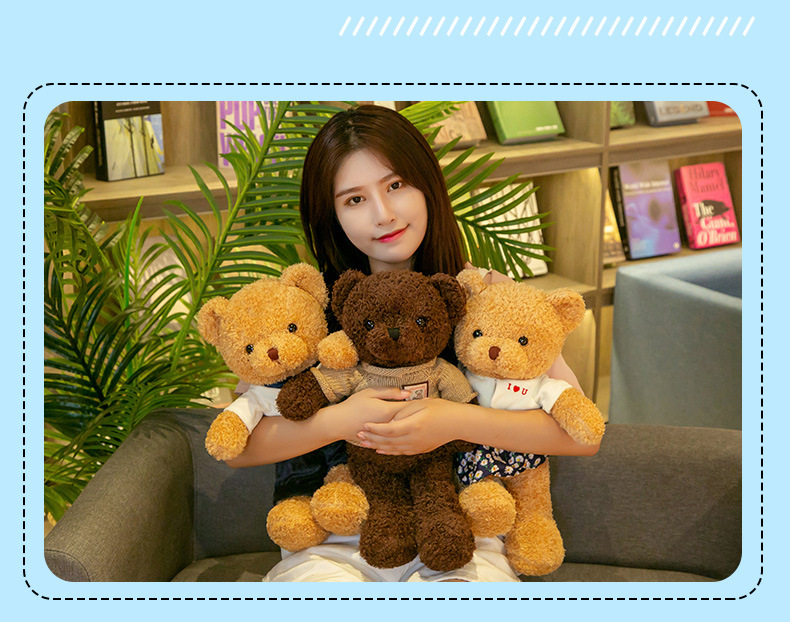 Factory wholesale teddy bears, bear hugs, bear dolls, plush toys, bear pillows, cute stuffed dolls, wedding gifts pic 60