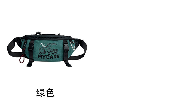 骑行包男士健身休闲斜挎胸包时尚潮流户外旅行小物袋机能便携腰包详情7