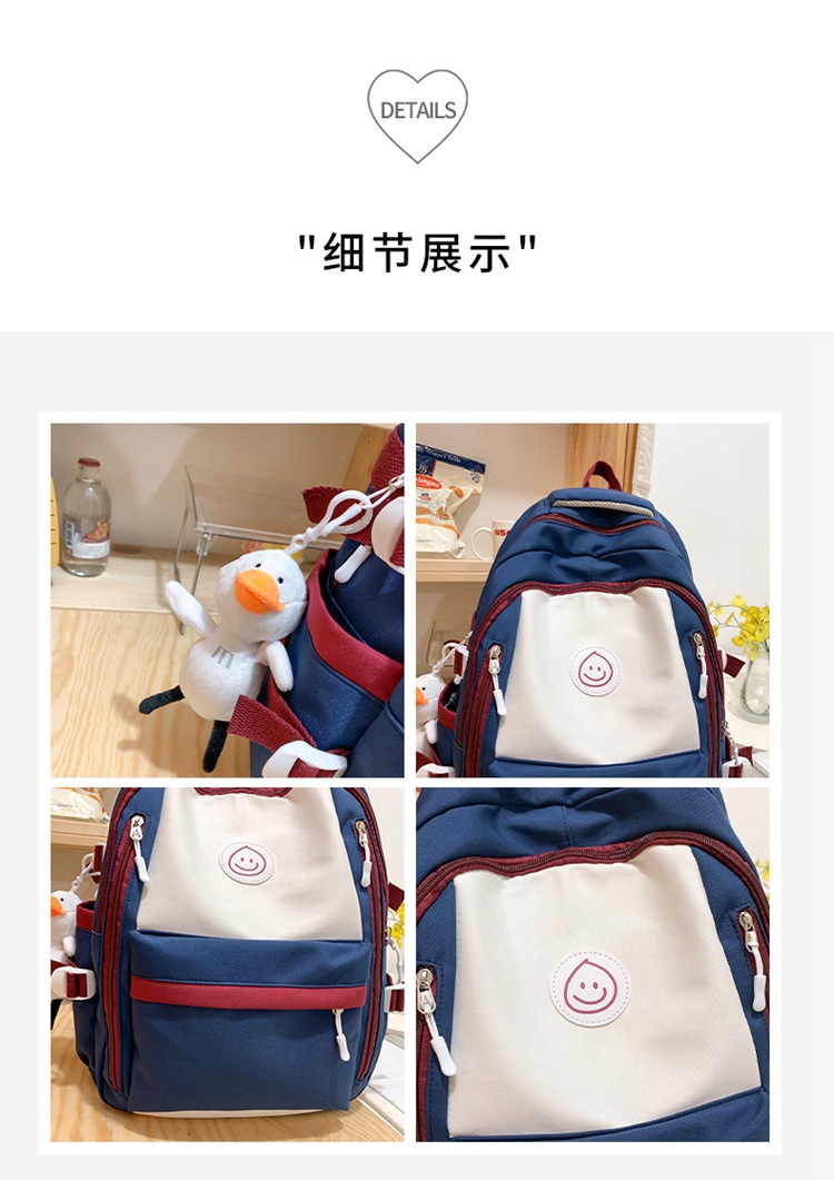 2023 fashionable student backpack, Japanese style Instagram simple Korean version backpack for junior high school, senior high school and college students pic 54