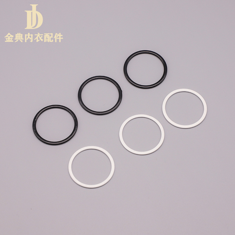 A large quantity of Golden Classic underwear accessories, nylon iron wrapped rubber buckle underwear adjustment buckle bra shoulder strap 089 buckle, are available in stock pic 5