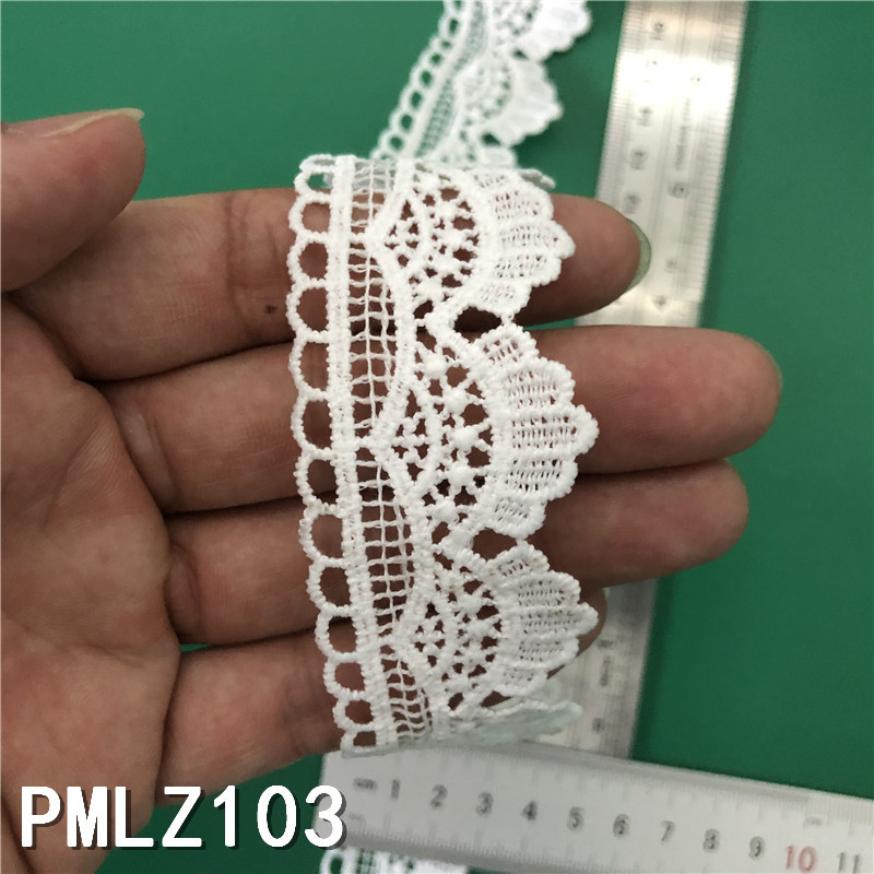 New Lolita embroidery water-soluble lace, milk silk single-sided small flower wave lace, lace with barcode pic 54