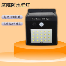 太阳能灯户外庭院灯人体感应壁灯四面100LED充电家用照明路灯批发详情27