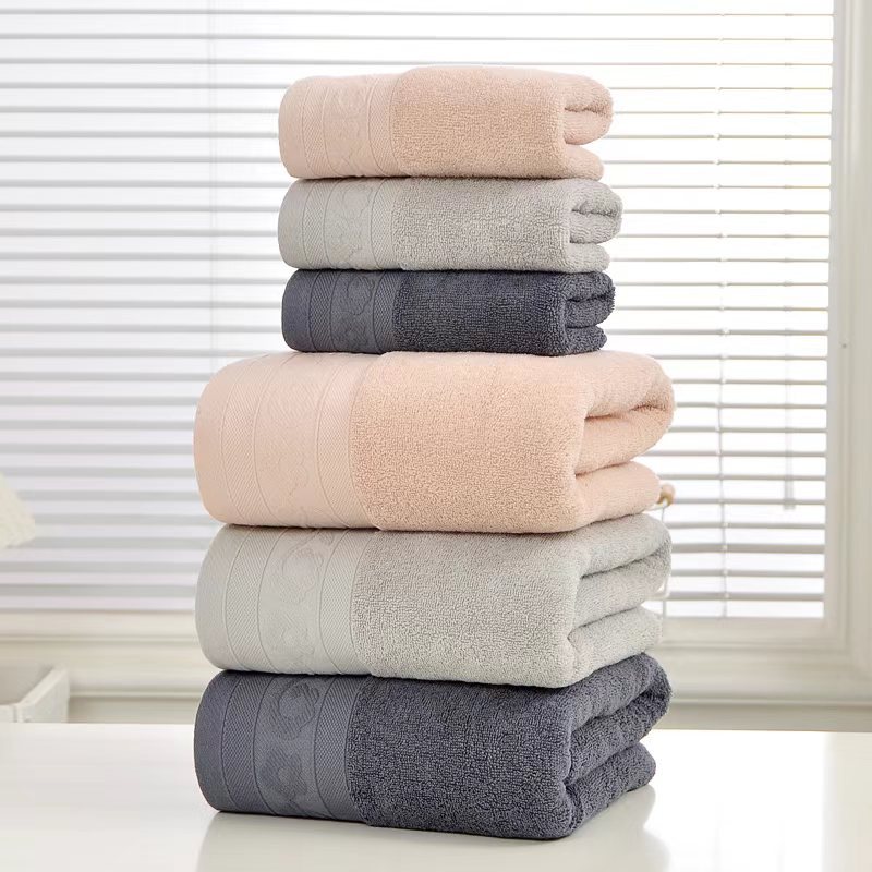 Pure cotton face towel, all-cotton Class a absorbent and non-shedding bath towel, Gaoyang wholesale towel, customized LOGO pic 7