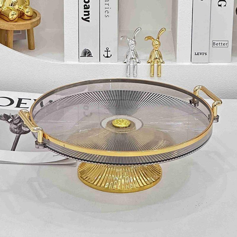 34 Creative European-style Home Fruit plate, living room coffee table, Plastic candy plate, dried fruit plate, Office snack plate, Small fruit plate pic 1