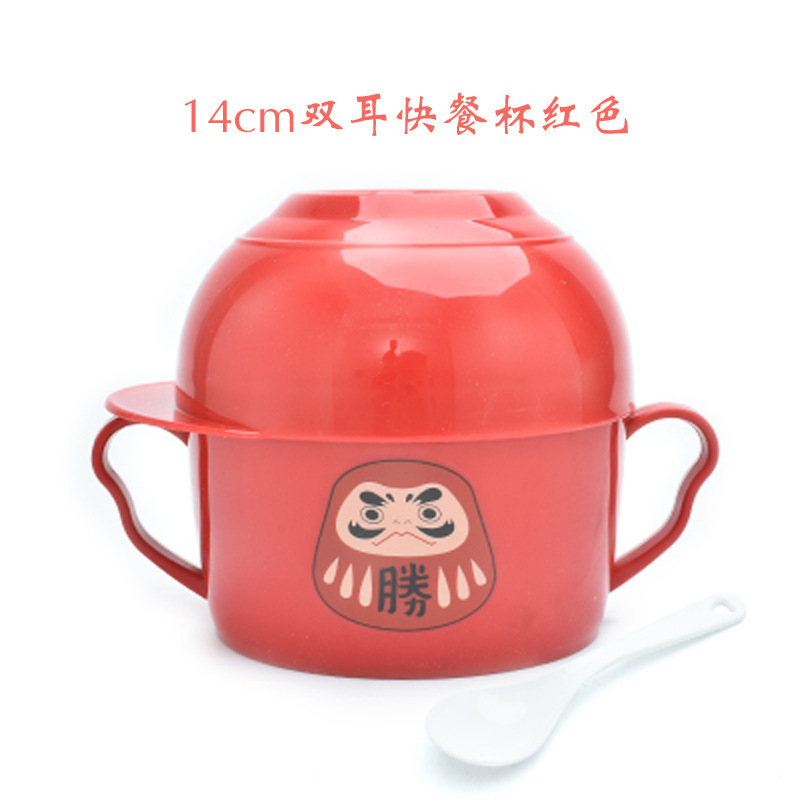 不锈钢快餐杯泡面杯带盖卡通日式泡面碗学生饭盒便当盒提锅详情49