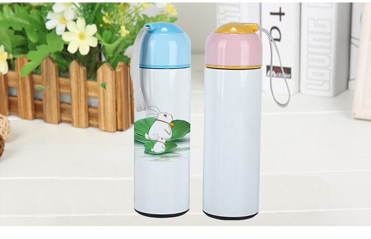 Heat transfer printed straight insulated cup, portable water cup for men and women, can be printed with image LOGO, blank coated cup pic 21