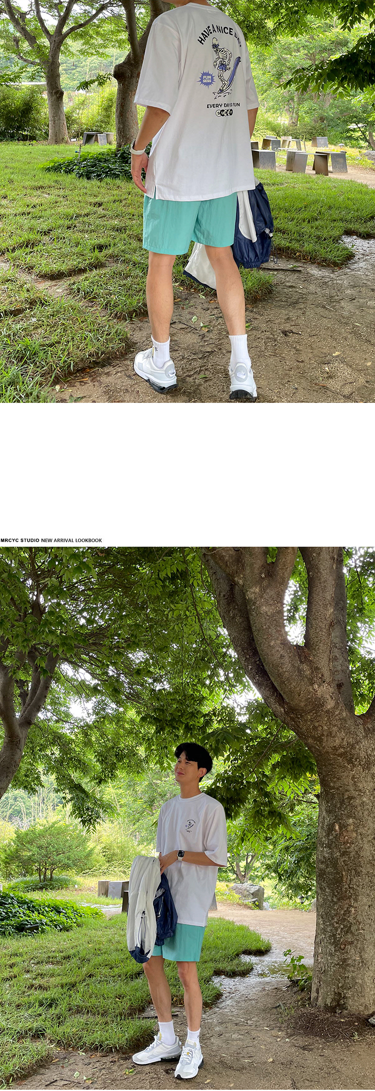 【清仓】纯棉短袖T恤男夏季韩版潮流卡通印花百搭半袖圆领体恤打详情6