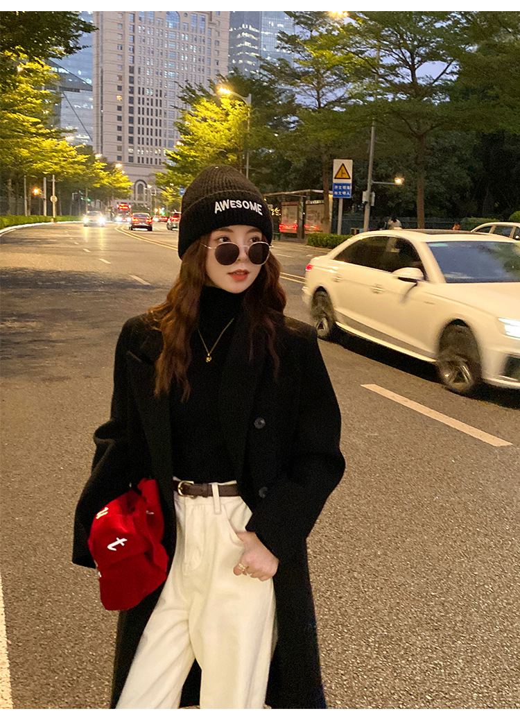 毛衣女2024新款秋冬美拉德穿搭堆堆高领打底衫内搭高级感针织上衣详情33