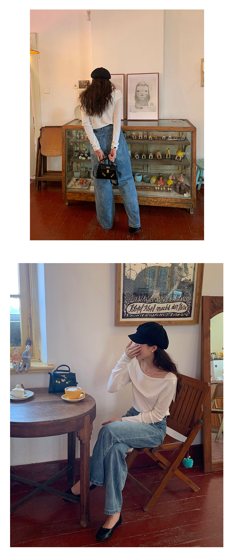 黄峥设计感气质薄款女式针织衫2023秋季韩版显瘦休闲上衣133MT131详情19