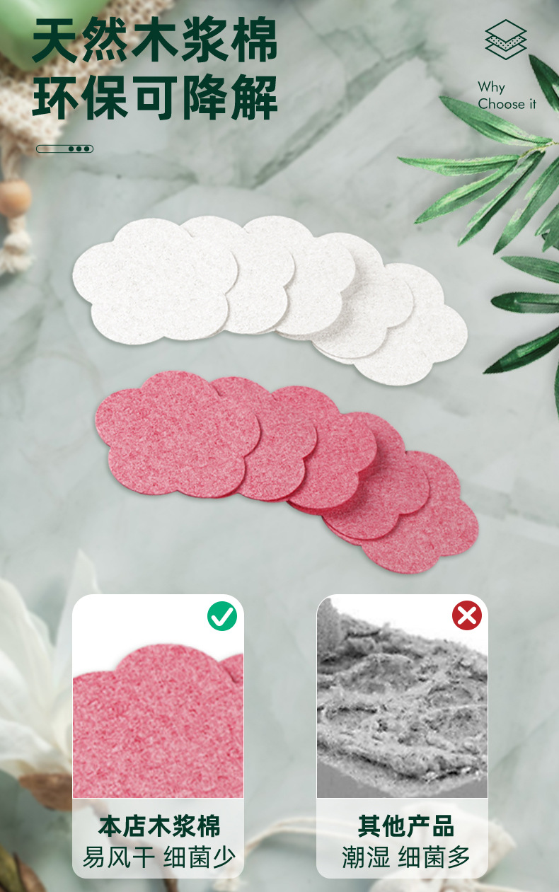 Cross-border export wood pulp cotton facial cleanser, flower-shaped facial cleanser, wood pulp facial cleanser and makeup remover, compressed wood pulp cotton face wash, exclusively for export pic 15