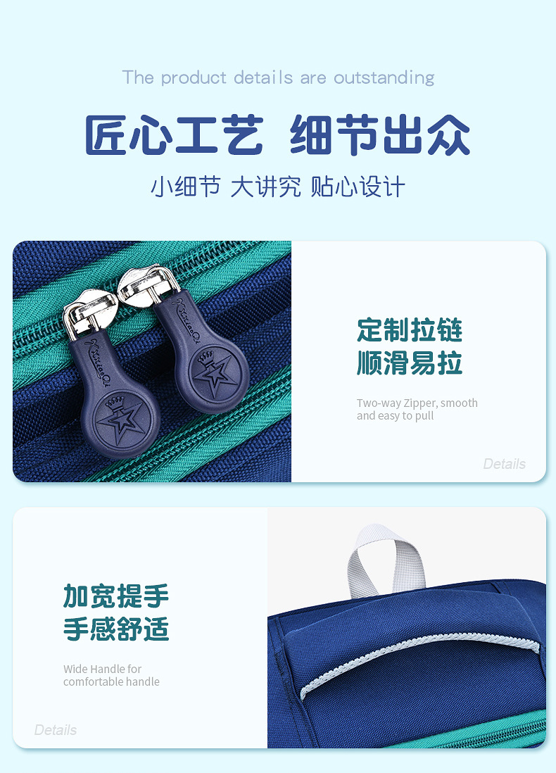 2023新款小学生书包减负护脊学院风男女儿童双肩背包大容量100分A详情14