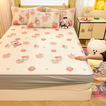 A类纯色100支长绒棉四件套 纯棉素色简约床单被套床上用品批发详情29