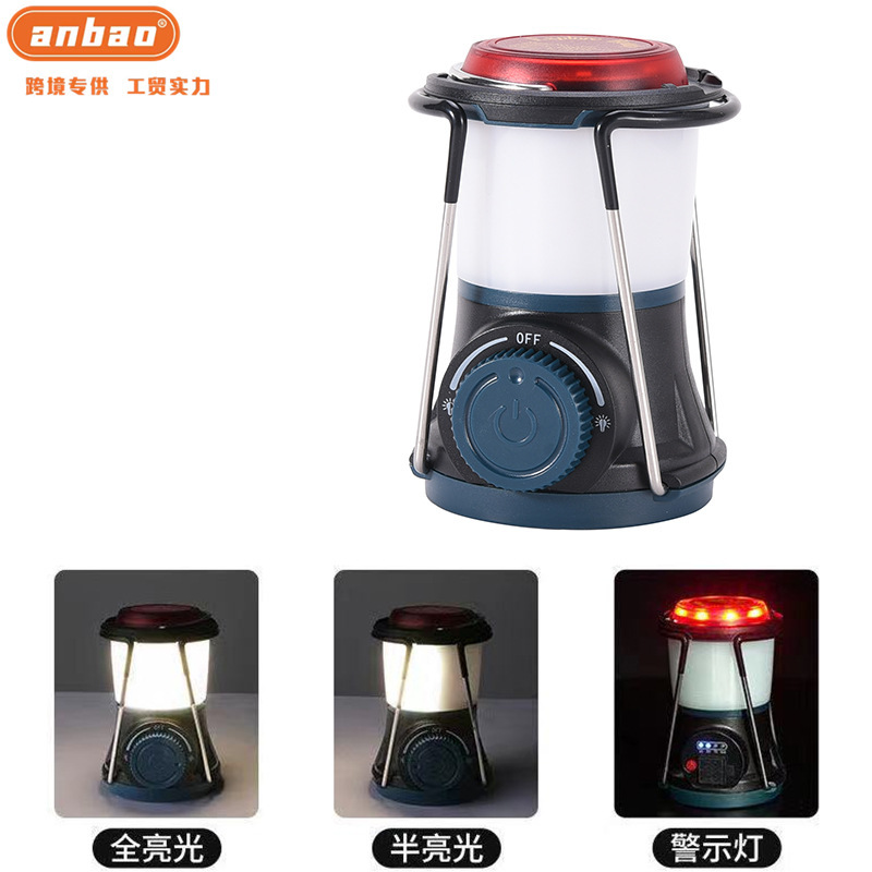 USB charging retro camping light, portable tent light, outdoor emergency light, campsite hand-held light, fishing light pic 1