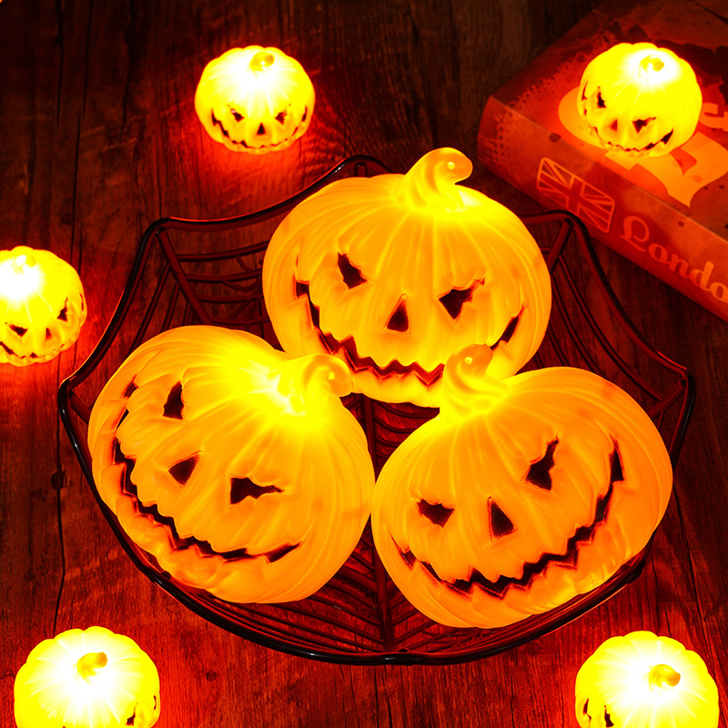 New Halloween decorative pumpkin lanterns, party atmosphere decoration LED pumpkin lanterns, Halloween carnival party decorative lights pic 4