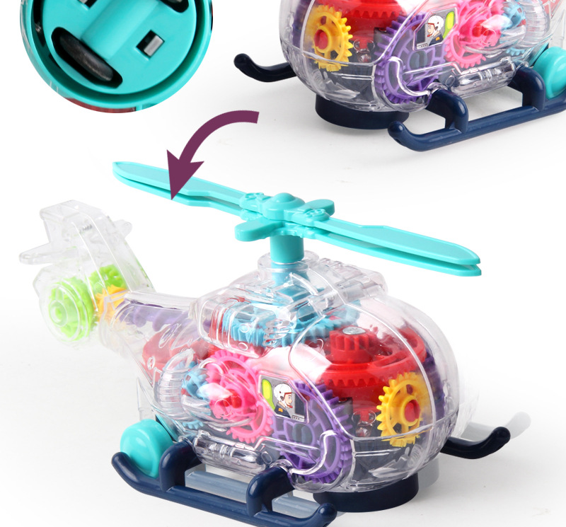 Electric toy wholesale street stalls, transparent toy cars, gear planes, street stalls with music, colorful lights and models pic 5