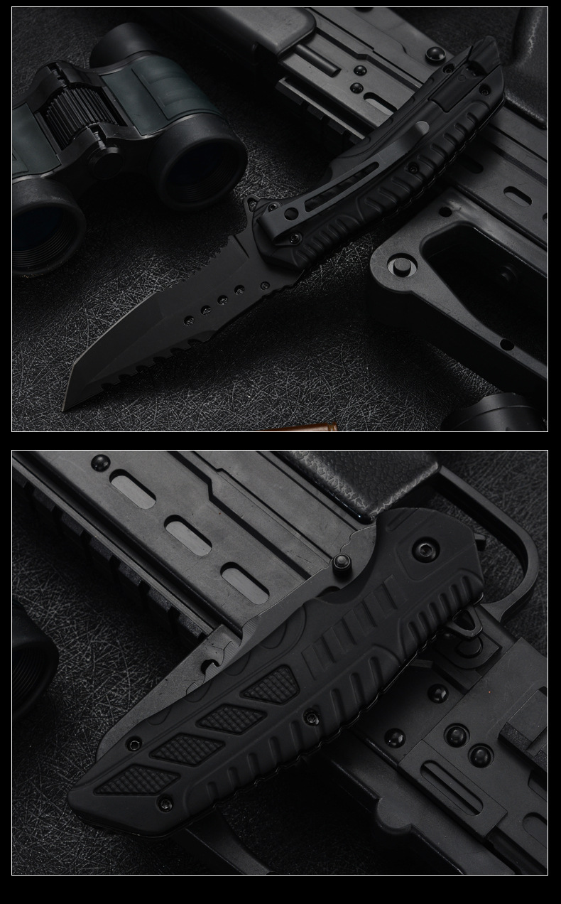 Mini folding knife, outdoor knife, survival knife for the wild, sharp short knife, height-resistant hard fruit knife pic 10