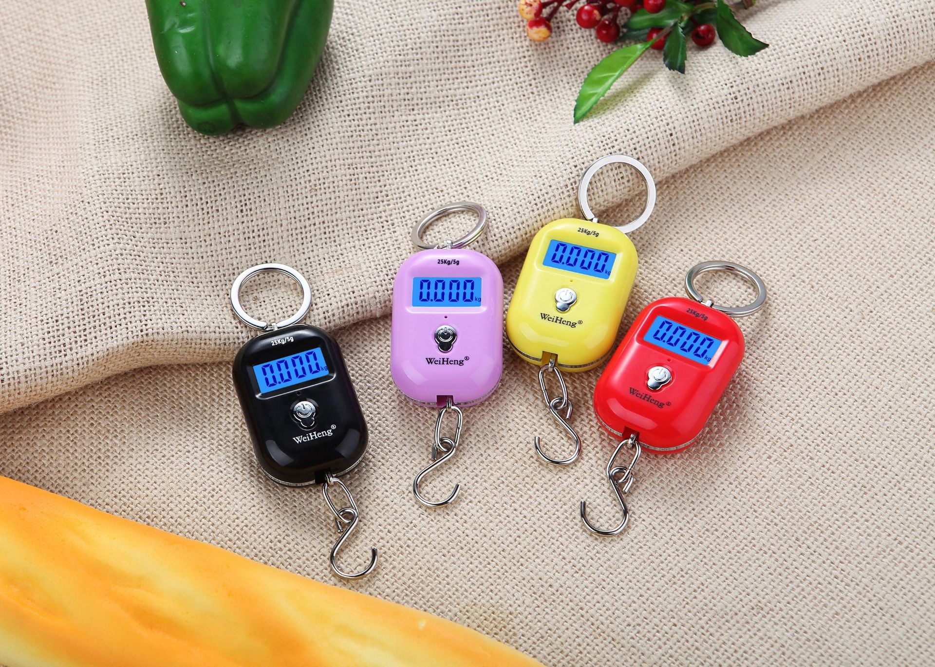 WeiHeng rechargeable keychain portable scale WH-A21 mini electronic scale, electronic portable scale, can weigh up to 25kg per jin pic 24