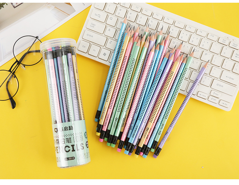 HB Pencils for primary school students, 30-piece triangular rod correction grip pencils, creative cartoon writing pens, wholesale of barrel pencils pic 15