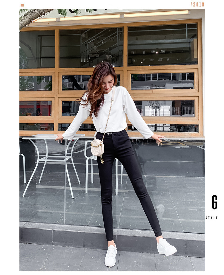Magic Pants Women 2022 New style outerwear long pants for women, fleece and thickened, high-waisted, slimming, versatile, hip-lifting, petite leggings pic 20