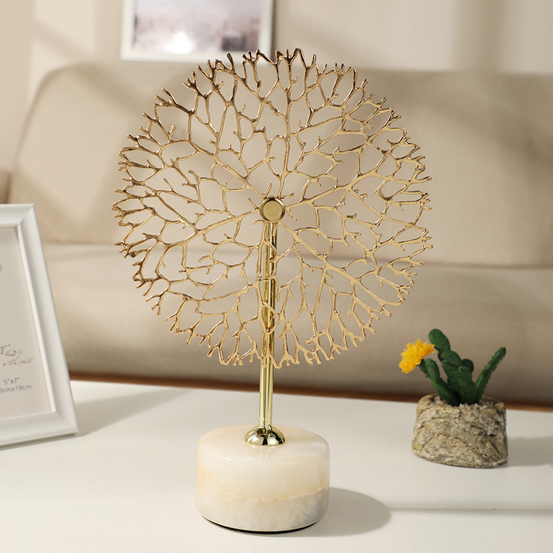 Light luxury modern home decoration art coral ornaments, gifts, entrance hall, living room, model room, creative display and arrangement pic 7