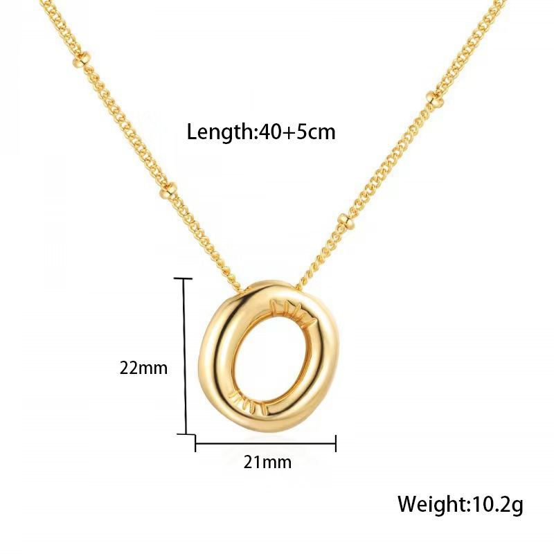 臻茫跨境钛钢网红爆款好看不锈钢项链常规派对气球字母吊坠项链女详情18