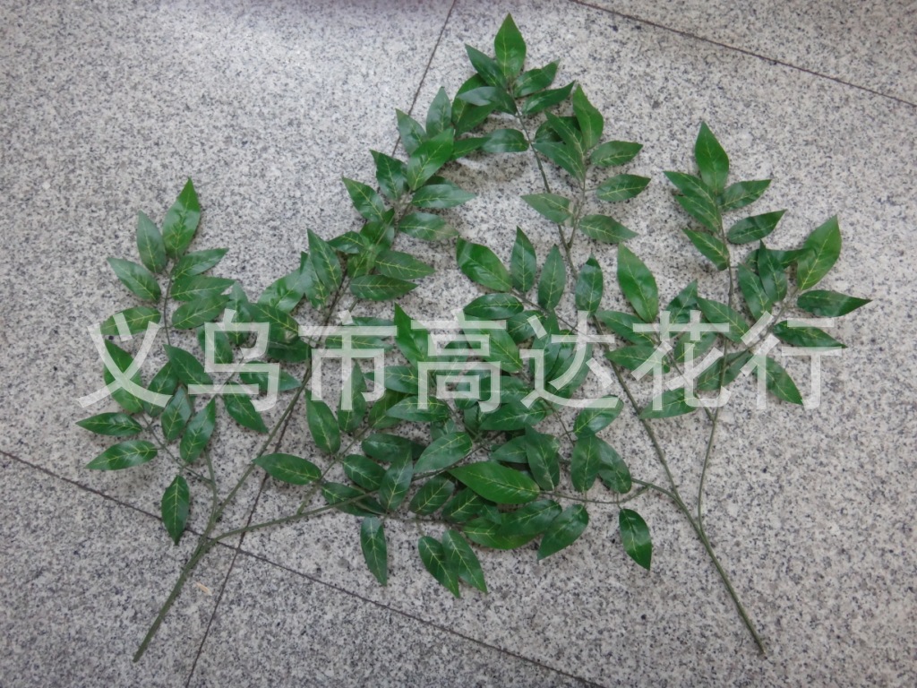 仿真豆花花枝豆花叶子 仿真榕树叶 仿真树叶金色榕树叶仿真紫藤枝详情11