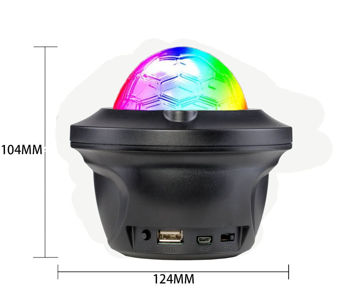 Starry sky light, projection light, water ripple light, laser light, ambient night light, charging Bluetooth speaker, bar KT pic 4