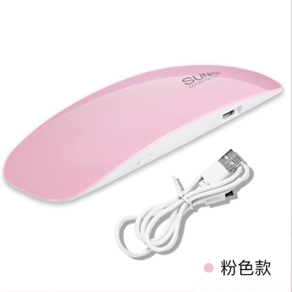 Mini mouse nail art machine, usb portable uv nail polish glue baking dryer, mini quick-drying nail art light therapy machine lamp pic 2