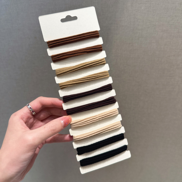 创意款简约蝴蝶结头绳大肠发圈百搭不伤发高弹力发绳加粗皮筋批发详情9