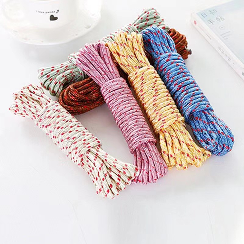 Thick 10-meter clothesline for drying quilts, hanging clothes, drying clothes, anti-slip portable clothesline, outdoor nylon rope, 2-yuan supply pic 4