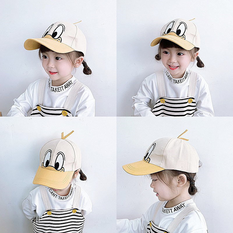 儿童帽子韩版卡通可爱春秋季出游宝宝鸭舌帽男女童婴儿棒球帽超萌详情1