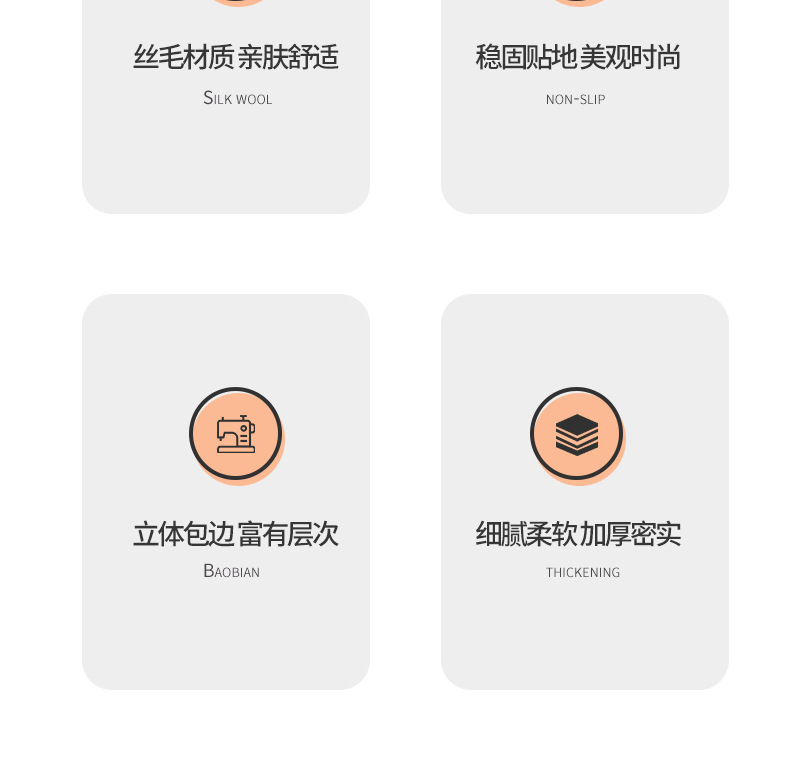 The manufacturer supplies popular INS home tie-dyed gradient round carpets for living rooms, bedrooms, sofas, bedside, bay Windows and footpads pic 3