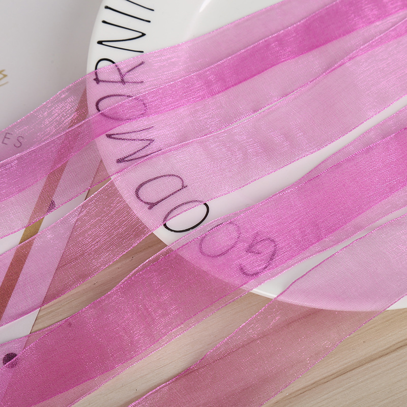 2.5cm ribbon DIY gift packaging tape, edge tape, red ribbon, silk ribbon, satin ribbon, wedding colorful ribbon pic 29