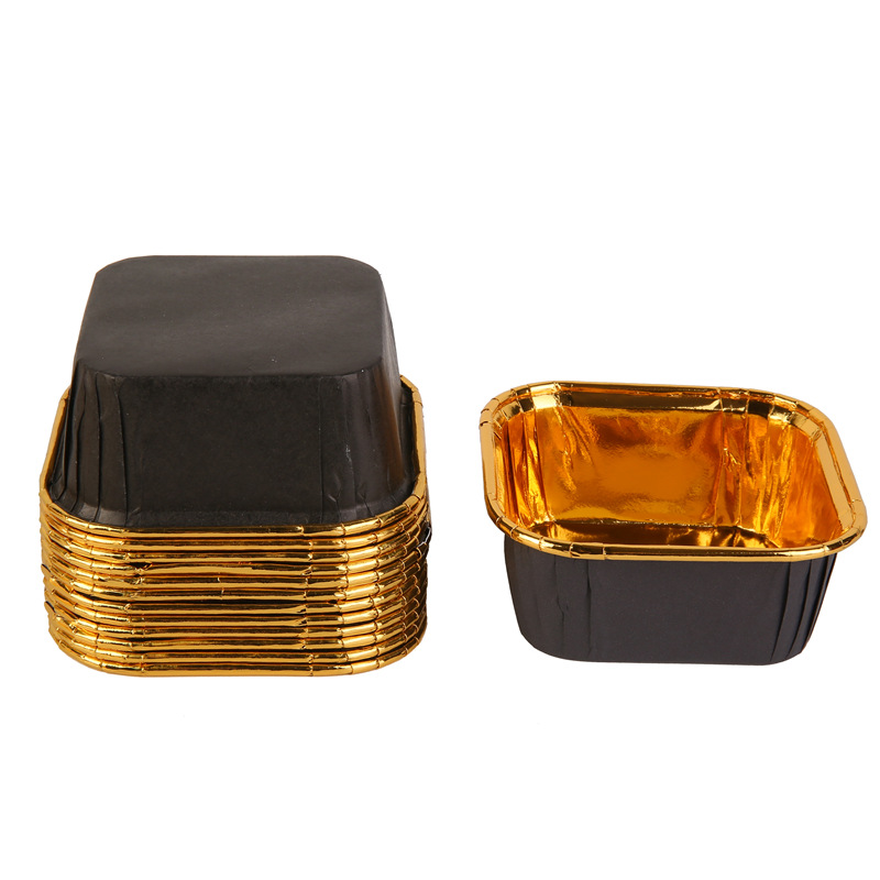 纯色正方形蛋糕纸杯50个一包蛋糕杯详情11