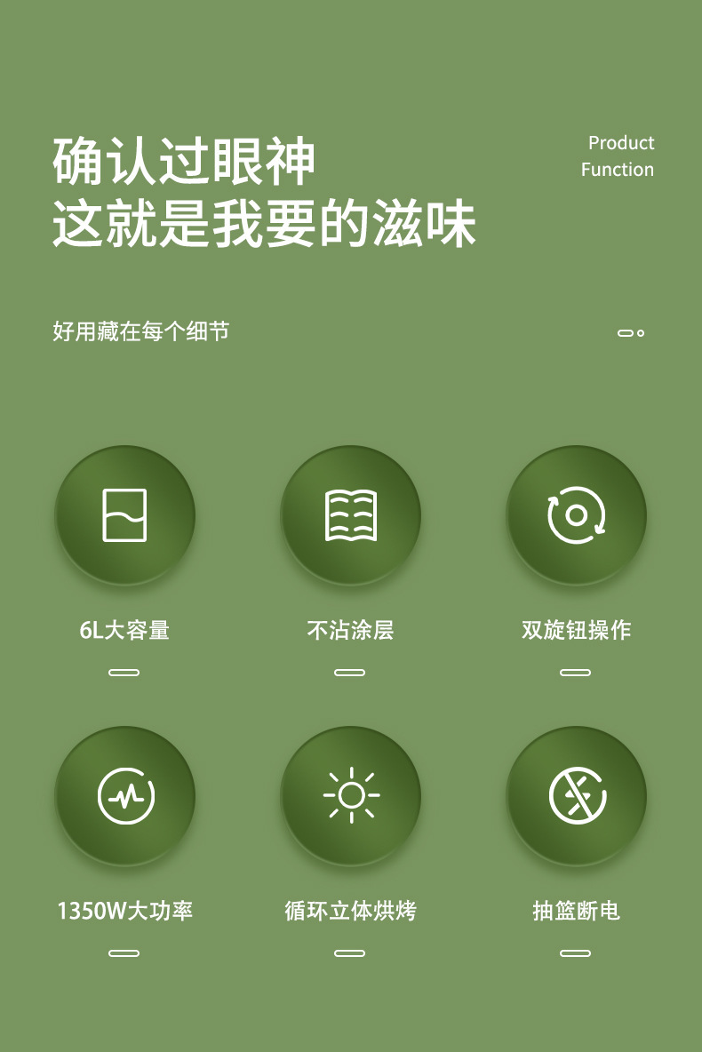 Smart air fryer, kitchen appliances, household visual touch screen electric fryer, oil-free French fries, oven, small appliances, gifts pic 2