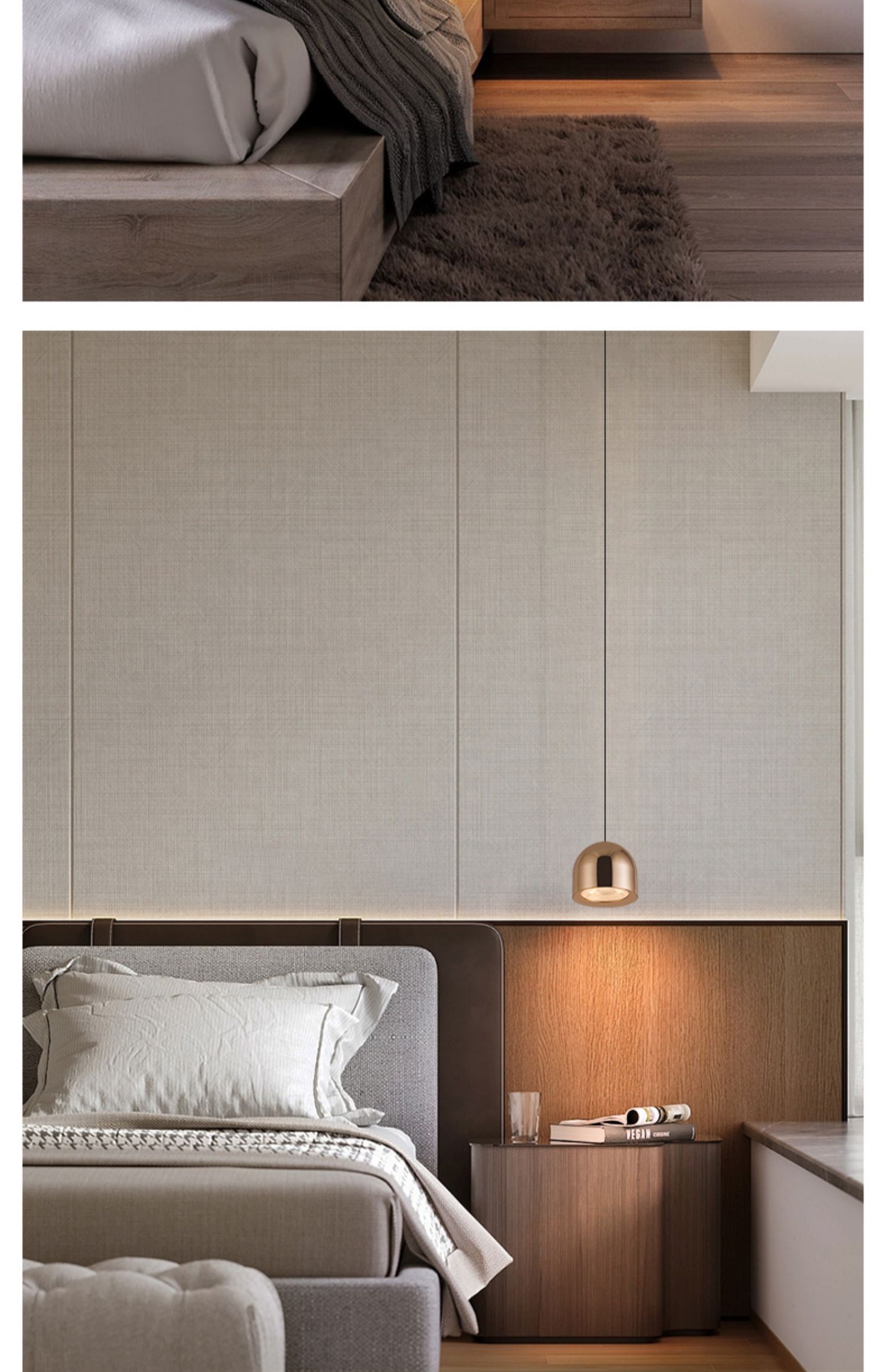 北欧卧室床头吊灯可升降现代简约极简轻奢主卧高端网红创意小吊灯详情14