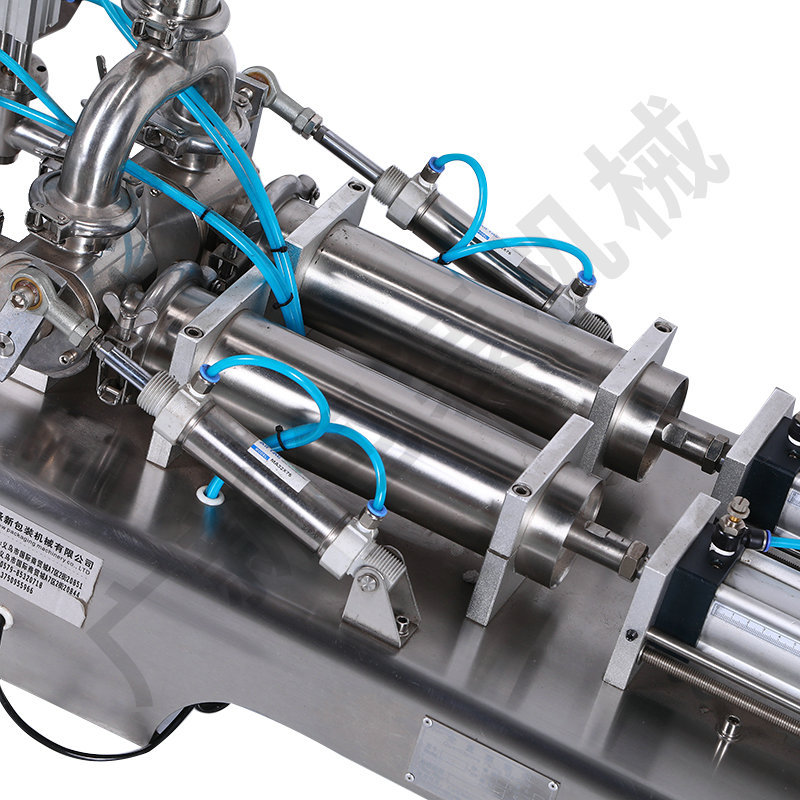 Customized horizontal double-head paste and liquid dual-purpose filling machine, semi-automatic paste and liquid dual-purpose canning machine pic 18
