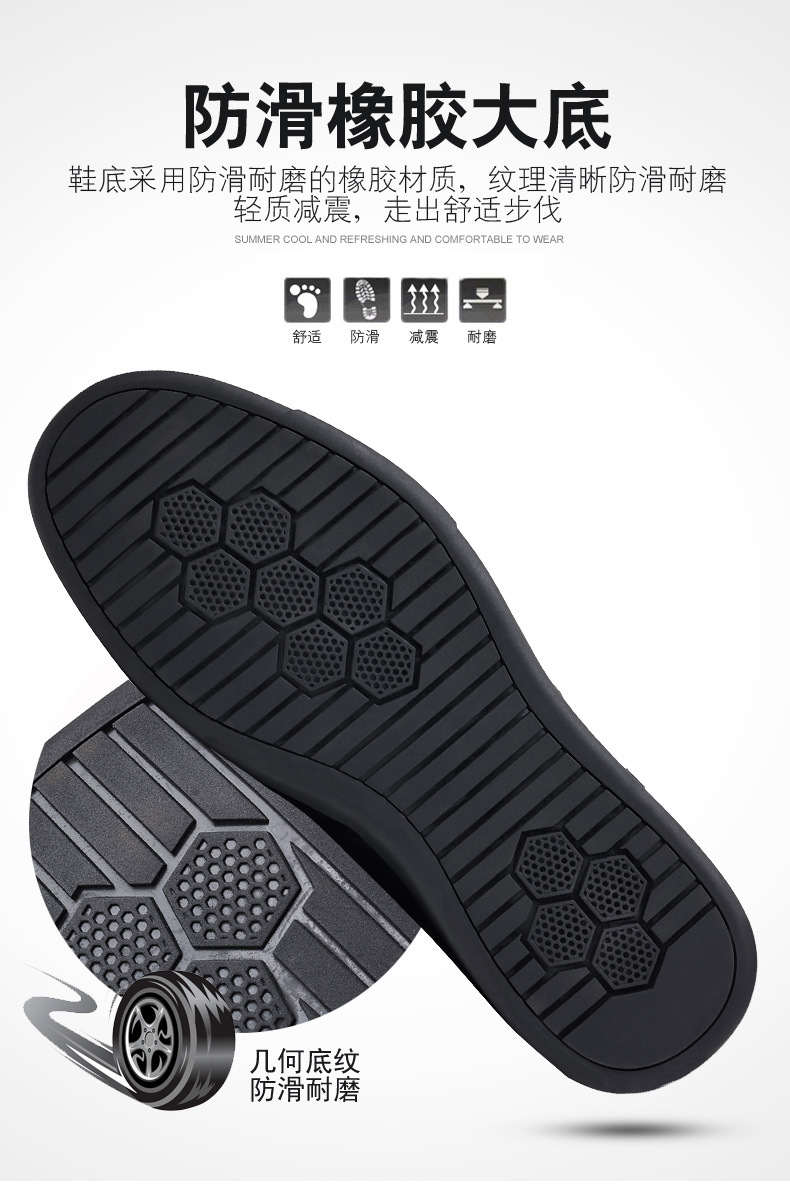 男士真皮透气凉鞋夏季镂空洞洞鞋软底软面休闲皮鞋男中老年爸爸鞋详情10