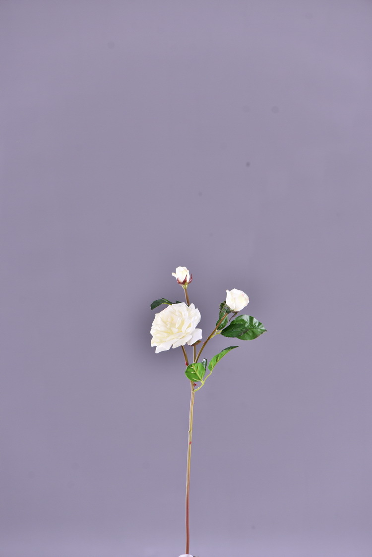 Lanjin wholesale artificial flowers 3-head roses, wedding and home silk flowers, high-end decorative artificial flowers, hand-held roses, multi-head roses pic 42