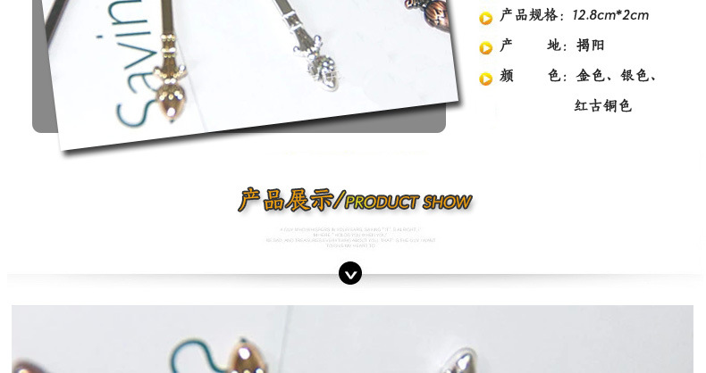 Elegant and charming, shy flower bud coffee spoon, retro long-handled spoon, alloy dessert spoon (JY50) pic 26