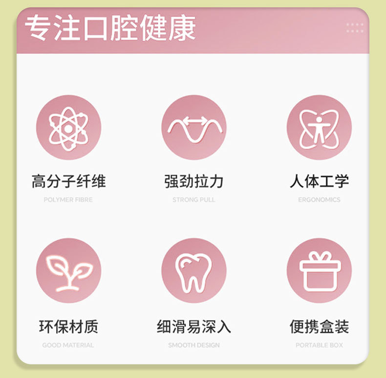 三丽鸥牙线超细口腔护理牙线棒一次性高级卡通塑料盒装经典牙线棒详情6