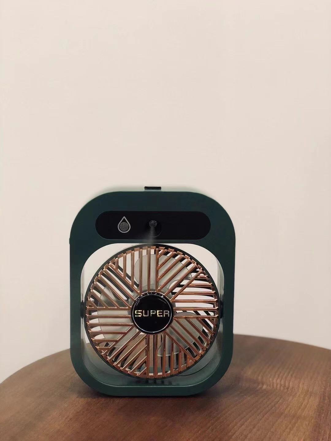 喷雾小风扇加湿器usb大风力静音桌面宿舍迷你降温可充电制冷风扇详情18