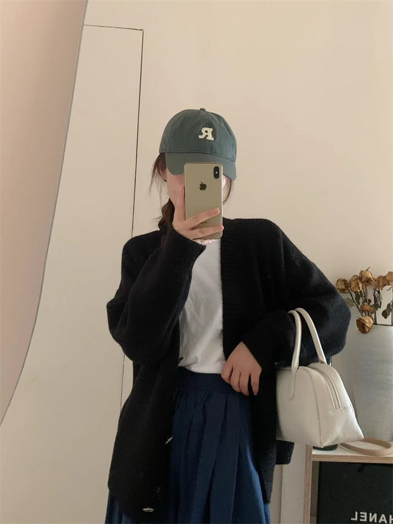V领短款显瘦针织开衫女外搭2023秋季新款女装气质毛衣外套上衣女详情54