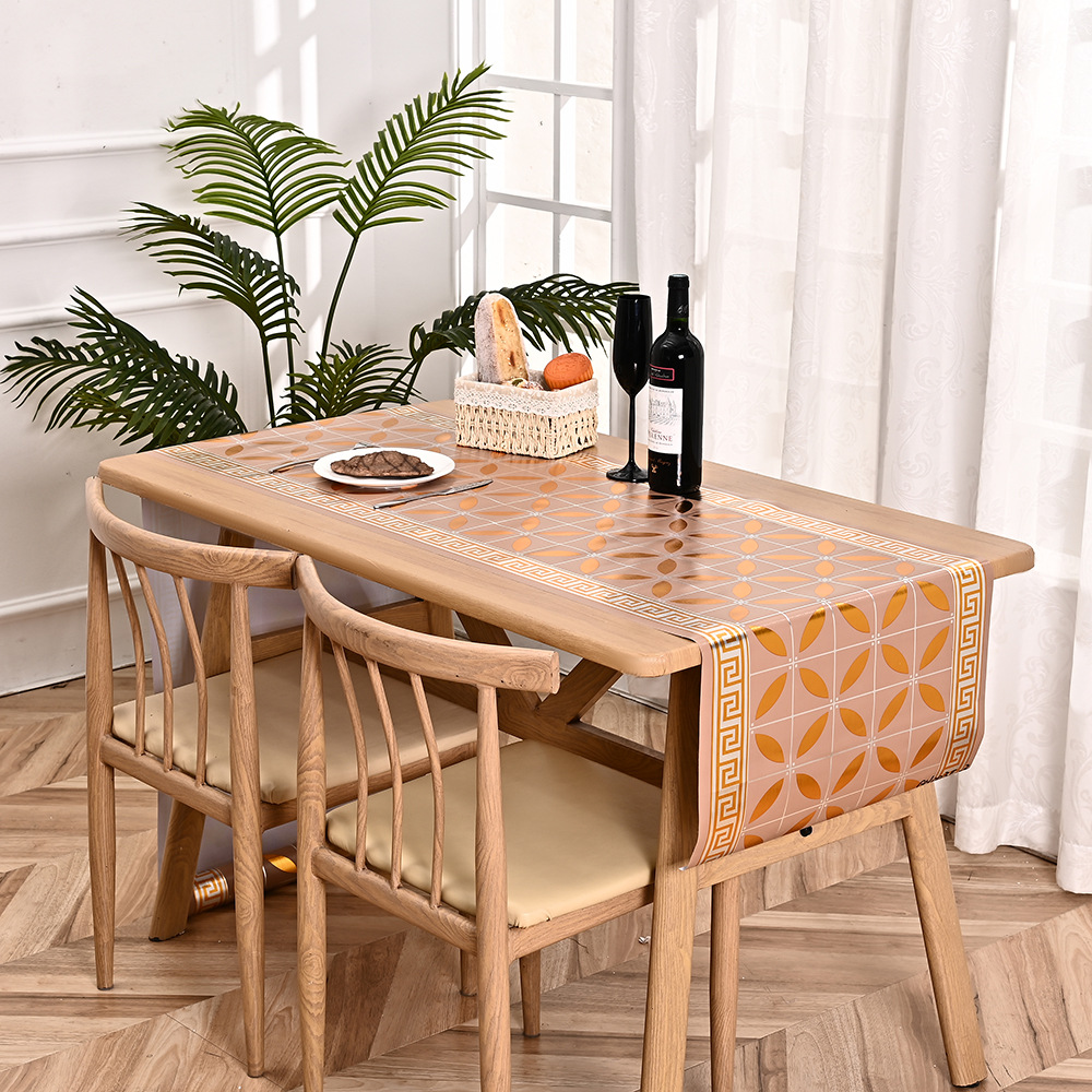 Amazon tea setting, waterproof table flag, long tablecloth, coffee table fabric, solid wood tea table, fabric dining table decoration wholesale pic 8