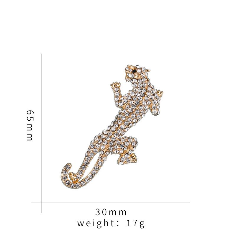 欧美时尚复古老虎胸针生肖虎年纪念镶钻合金别针男女通用装饰胸花详情17