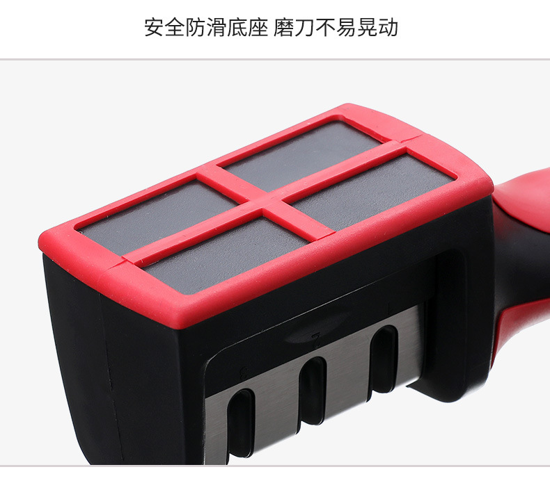 Best-selling simple knife sharpener tungsten steel three-section whetstone, household kitchen knife sharpener, stainless steel knife sharpener, multi-functional pic 11