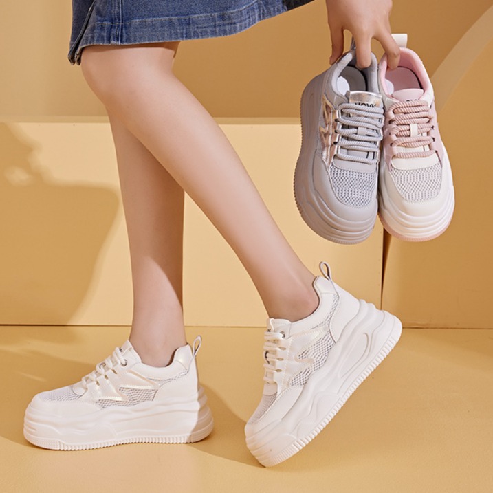 女鞋2024休闲运动老爹鞋子女士小白鞋透气女夏季凉鞋女详情3