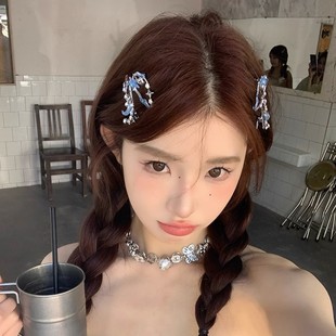 Autumn and winter fruit felt, sweet hair bands, headbands, headwear, cute and simple rubber band hair ties, bb hair clips, edge hair accessories, for women pic 2