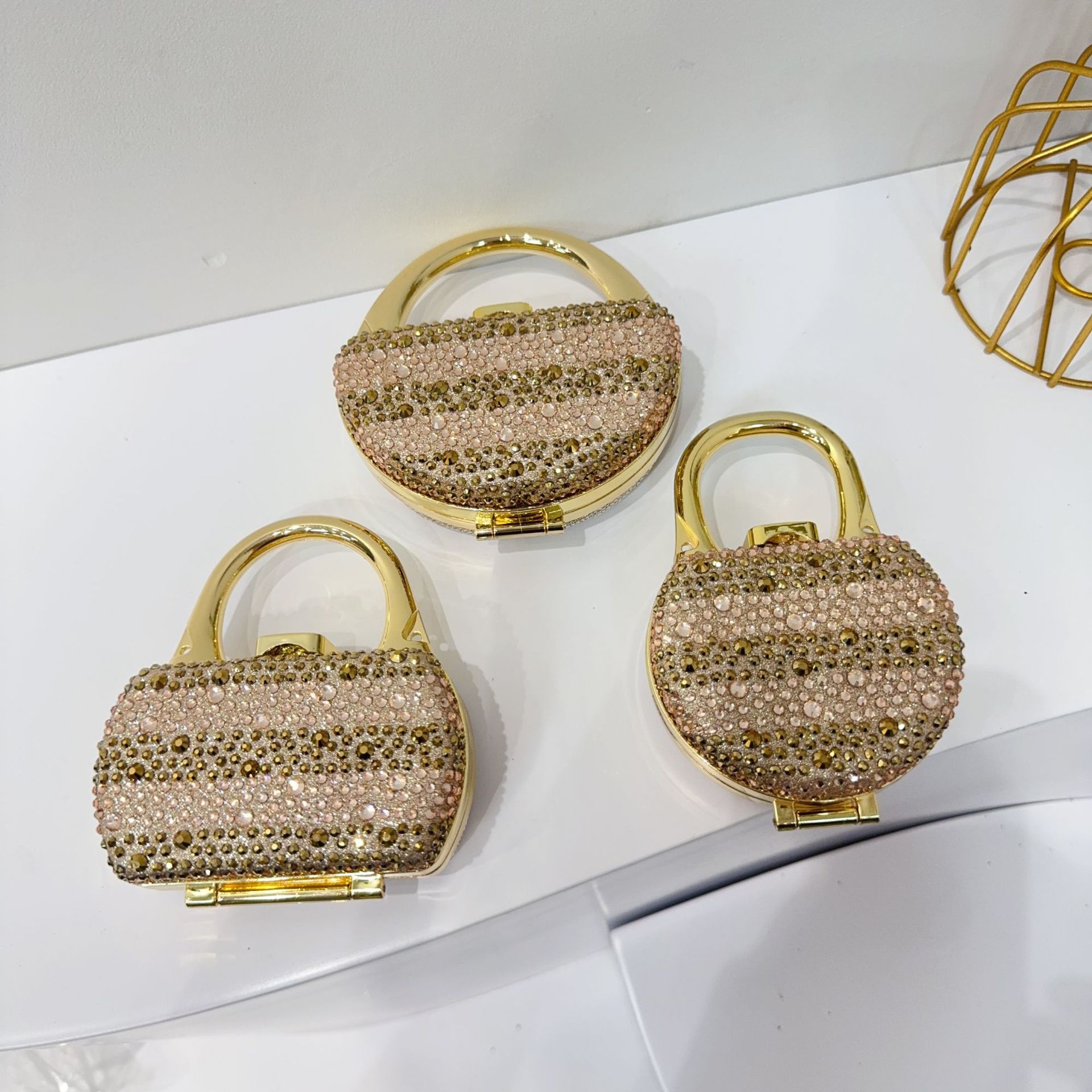 迷你包口红包女2025新款跨境外贸镶钻斜挎小包装饰包儿童包女包包详情8