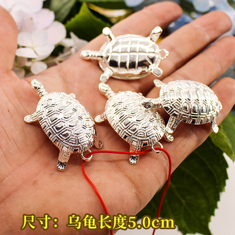 Bell Golden Turtle Keychain mobile phone pendant, Auspicious Prosperity tree pendant, gold and silver Turtle mobile phone pendant, Golden Turtle King Eight pic 9